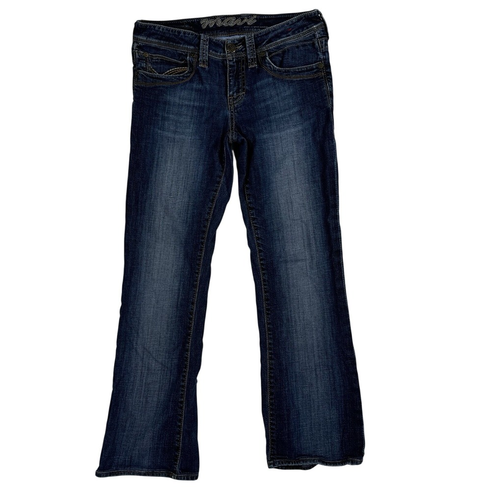 Mavi Kay Bootcut Jeans Womens 30x27 Dark Wash Low Rise Denim Stretch Y2K - Picture 2 of 10